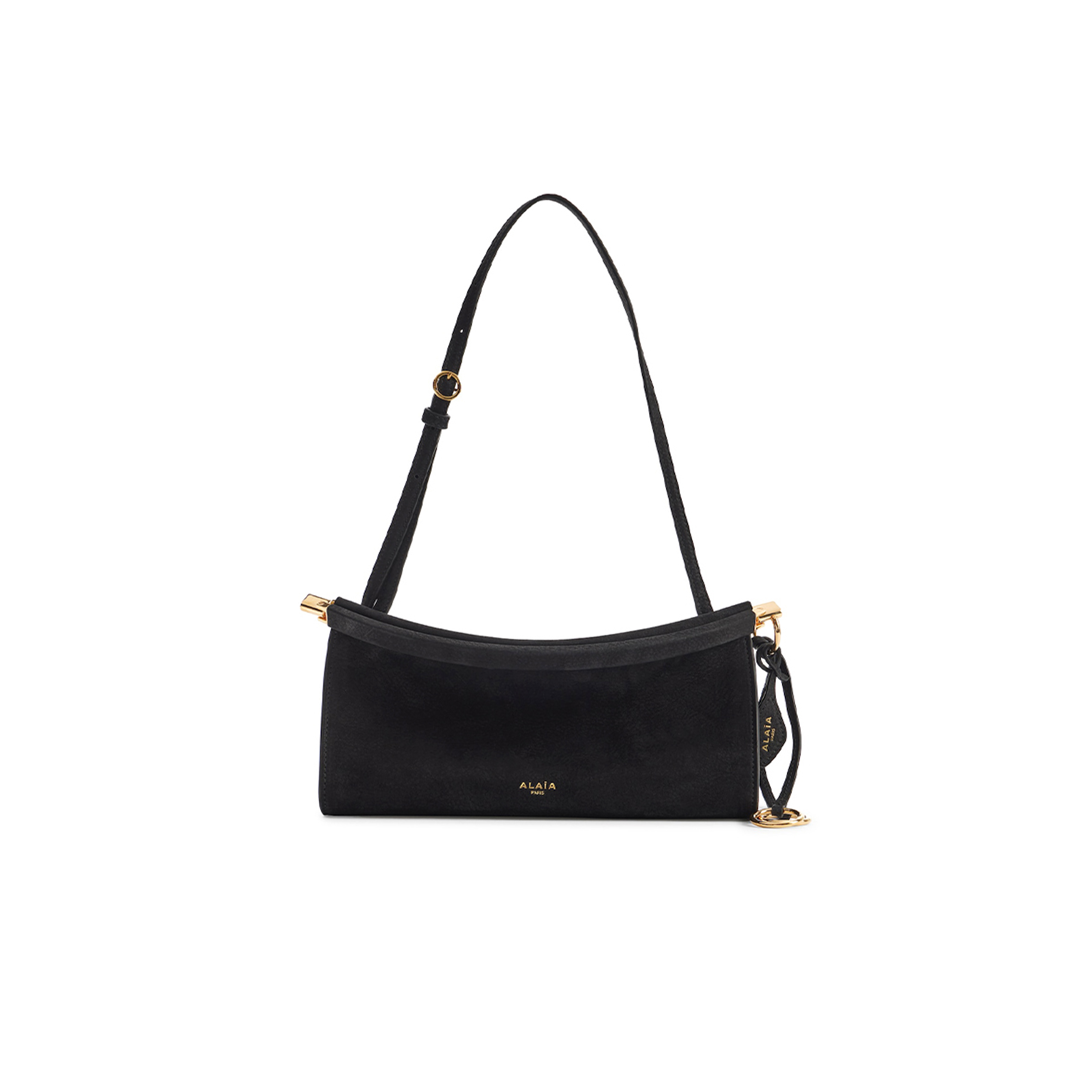 ALAÏA LE CLICK EAST WEST SMALL BAG IN NUBUCK (25*12.5*7cm) 